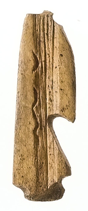 Barbed Harpoon Fragment with Maker's Mark Point